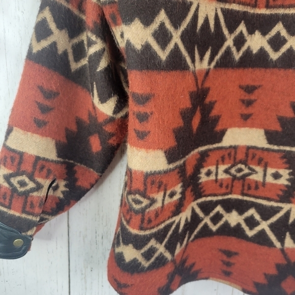 VINTAGE EASY RIDERS TRIBAL WOOL MOTORCYCLE JACKET - Picture 8 of 10